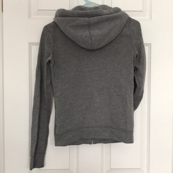 Grey zip up a&f logo hoodie - Picture 2 of 6